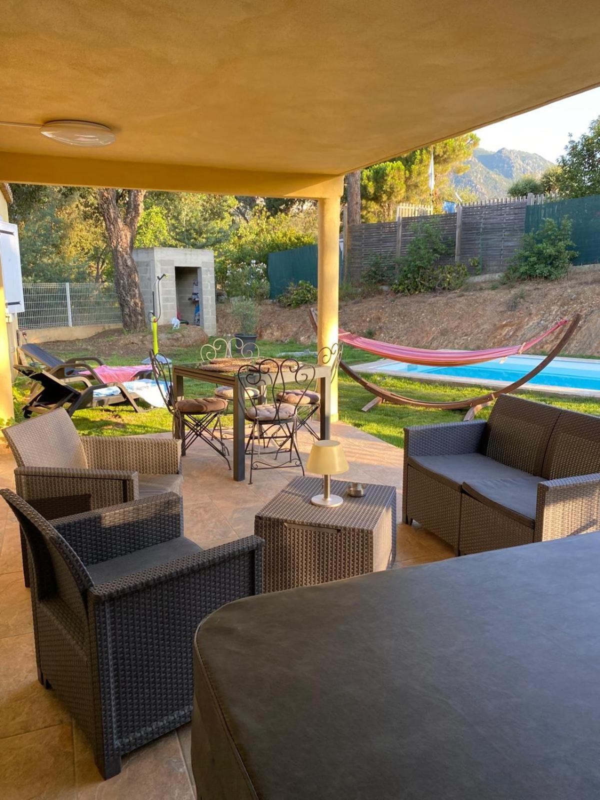 Agreable Rez De Jardin Avec Piscine Et Jacuzzi Apartamento Cervione Exterior foto